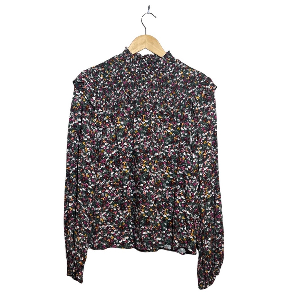 Draper James RSVP Mini Floral Ruffled Prairie Cottagecore  Blouse XL NWT